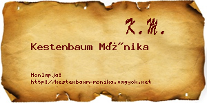 Kestenbaum Mónika névjegykártya