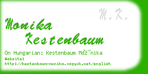 monika kestenbaum business card